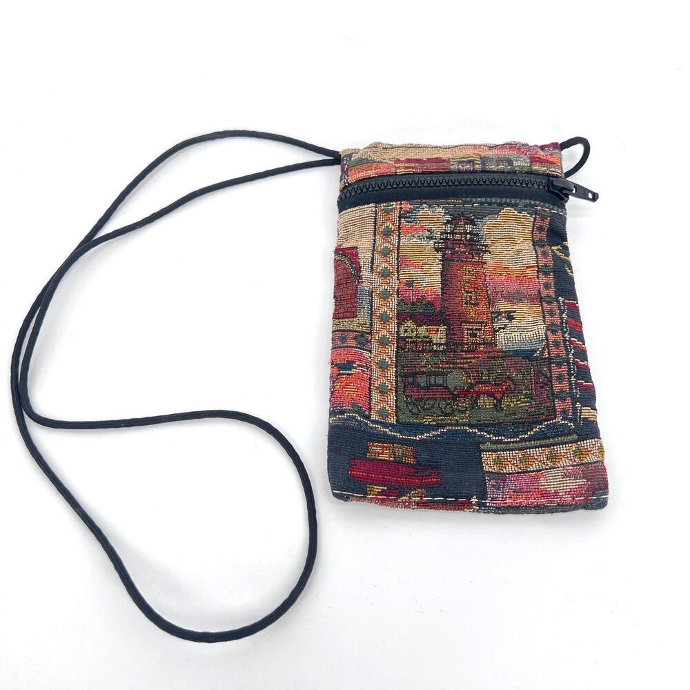 Bag by Bonnie Reilly Tapestry Light House Crossbody Canvas Etc Coastal Cottage